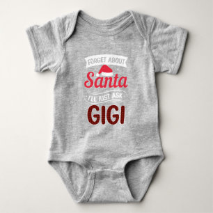 Body Amusant Oublier sur Père Noël/Gigi Baby Bodysuit
