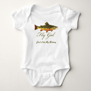 Body Amusant Truite Fly Fishing Girl