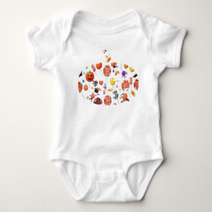 Body Amusante tenue pour bébé Halloween Jack-o’-Lantern