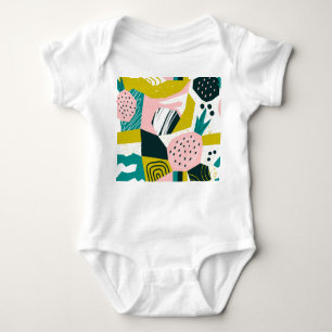 Body Ananas Abstrait : Patchwork coloré sans fil