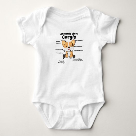 Body Anatomie D'Un Corgi Chiens Mignons Chiens Drôle Ch (Devant)