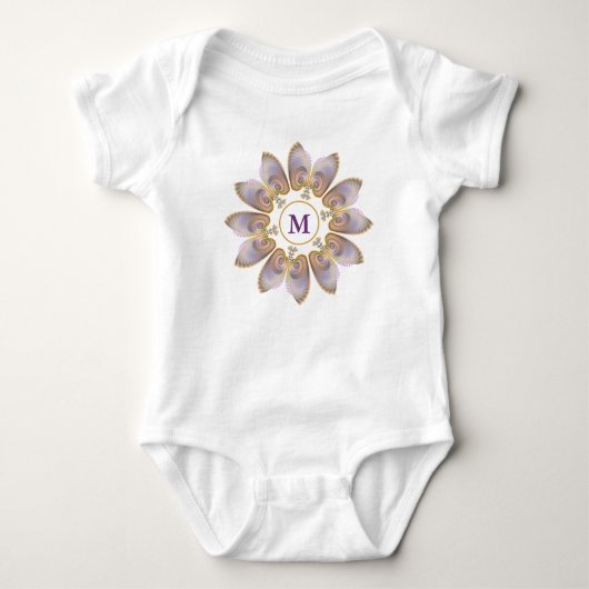Body Ange Abstraite ailes Mandala Monogramme fractal (Devant)