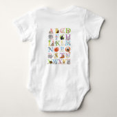 Body Animal ABC H est pour hippo bébé bodysuit (Dos)