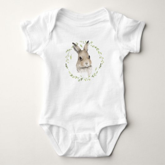 Body Animaux de forêt Lapin de aquarelle Simple (Devant)