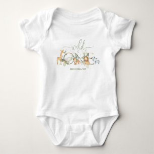Body Animaux de la Jungle Whimsical Un 1er anniversaire