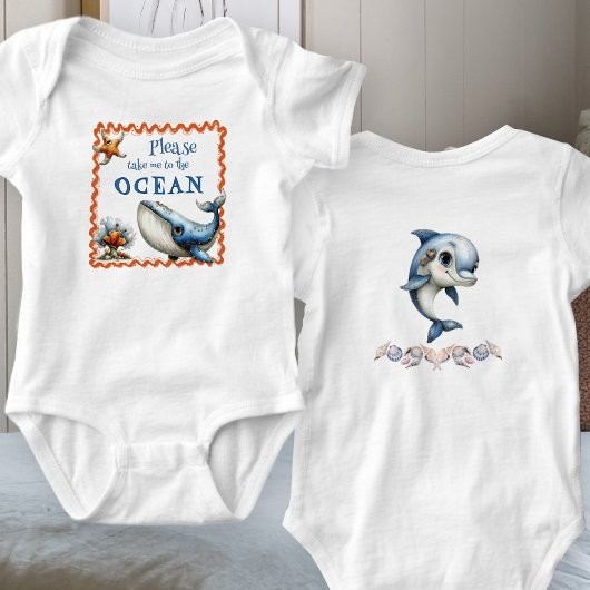 Body Animaux de l'océan disent bébé de la plage