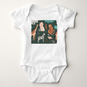 Body Animaux exotiques : Motif Tropical foncé pour enfa