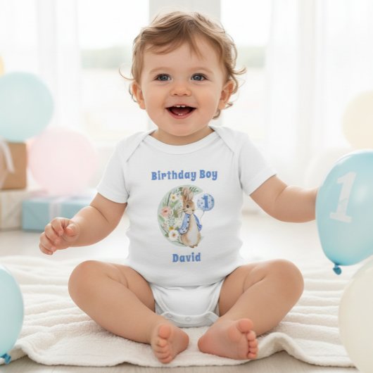 Body Anniversaire classique de Pierre Lapin