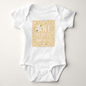 Body Anniversaire fabuleux fille Boho Jaune Daisy Bodys (Devant)