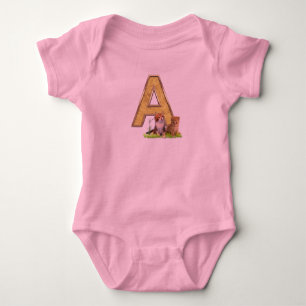Body Anniversaire - Monogramme majuscule -lettre A