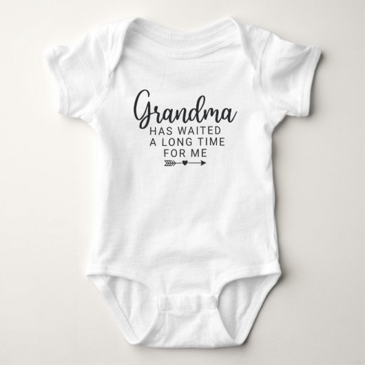 Body Annonce de bébé grand-mère (Devant)