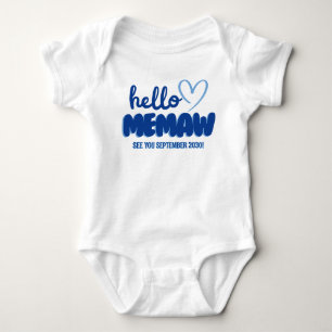 Body Annonce de révélation de bébé Hello Memaw
