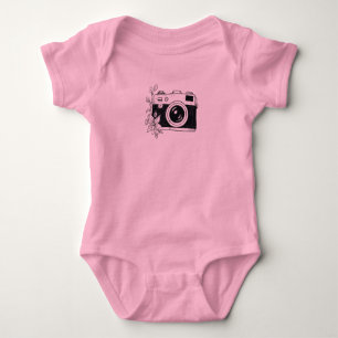 Body Appareil Photo Vintage – Dessin Floral