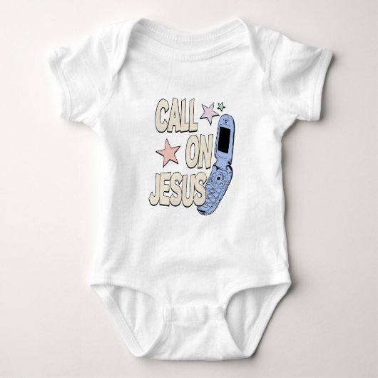 Body Appellez Jésus – Design Rétro Foi (Devant)