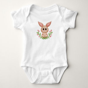 Body Aquarelle adorable Lapin
