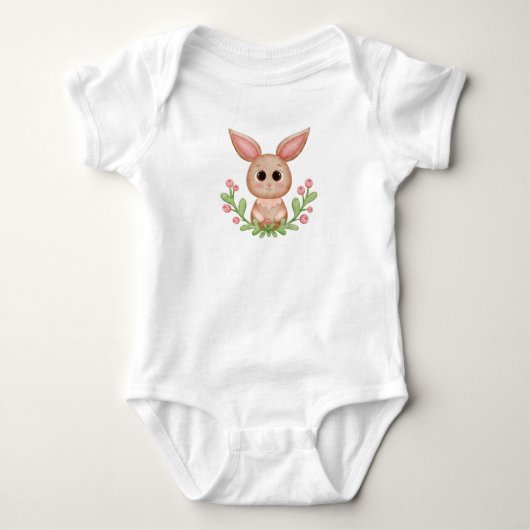 Body Aquarelle adorable Lapin (Devant)