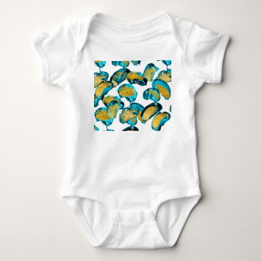 Body Aquarelle bleu, turquoise, or art. (Devant)