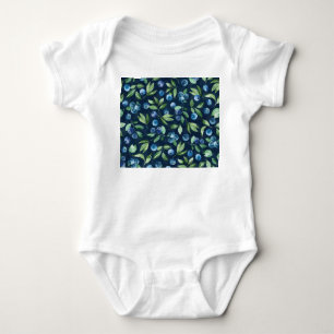 Body Aquarelle Blueberry Dark Arrière - plan Motif