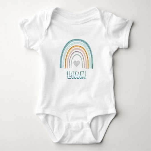 Body Aquarelle Boho Rainbow Baby Boy (Devant)