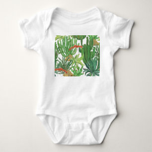 Body Aquarelle Cactus : Peinture Motif transparente