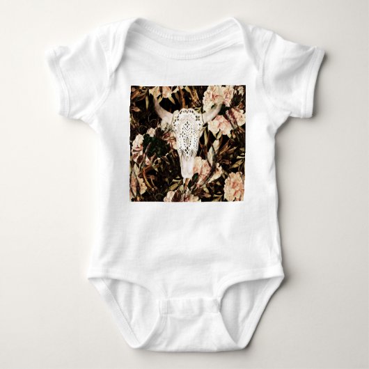 Body Aquarelle ethnique : arrière - plan floral rétro. (Devant)