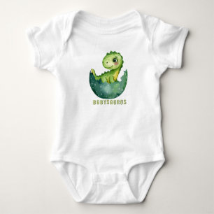 Body Aquarelle mignonne Babysaurus Dinosaur