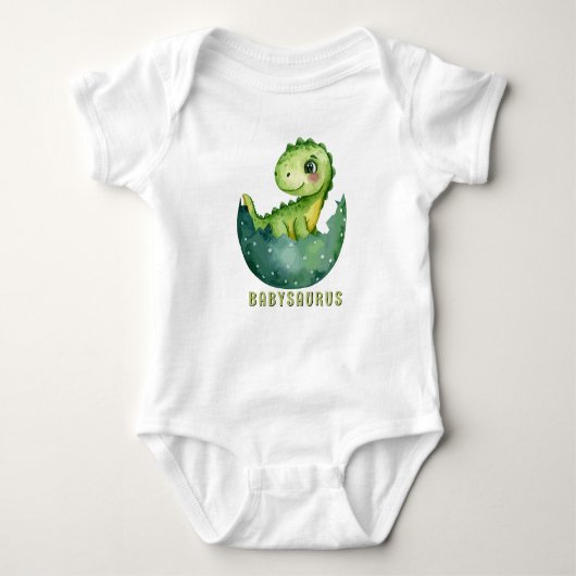 Body Aquarelle mignonne Babysaurus Dinosaur (Devant)
