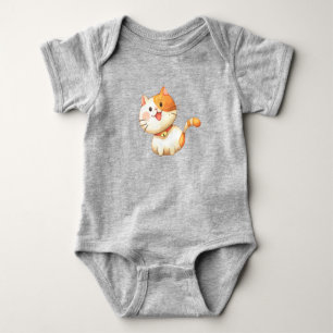 Body Aquarelle mignonne Orange Chat Kitten Animal de co