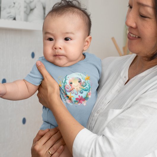 Body Aquarelle Octopus coloré sous-marin