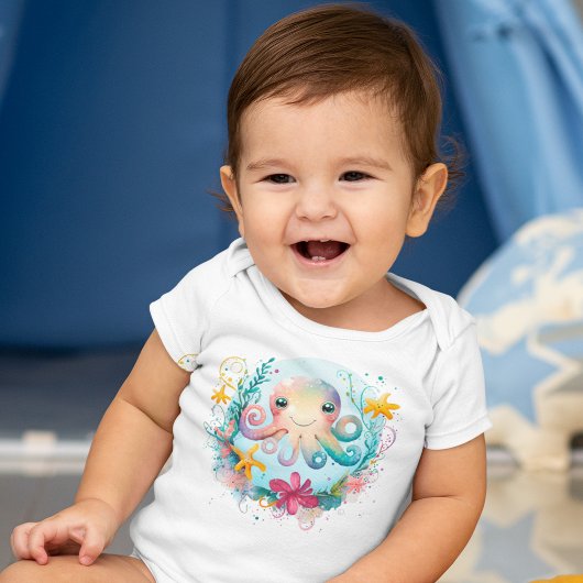Body Aquarelle Octopus coloré sous-marin
