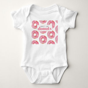Body Aquarelle rose moderne douce comme les beignets Ci