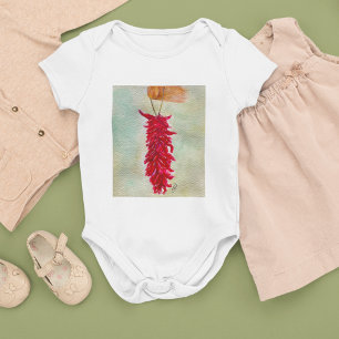 Body Aquarelle Rouge Chili Ristra Nouveau Mexique