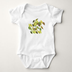 Body Arbre d'aquarelle de la nature jaune vert