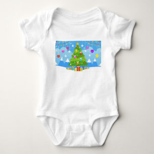 Body Arbre de Noël avec étoile et présente Fête
