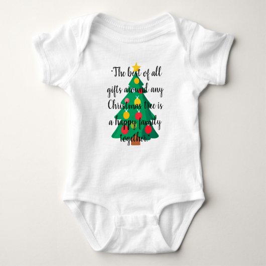 Body Arbre de Noël Citation Joueuse Une pièce Bodysuit (Devant)