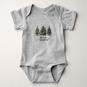 Body Arbre de Noël joyeux léopard Coquette Bow Noël