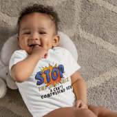 Body Arrêtez le langage bébé avec une bulle de bande de