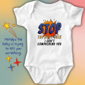 Body Arrêtez le langage bébé avec une bulle de bande de