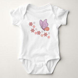 Body Art floral aux papillons mignons