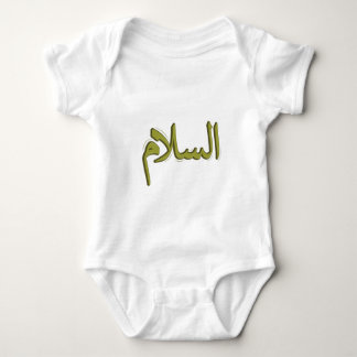 Body As-Salm Arabe Calligraphie Baby Jersey Bodysuit
