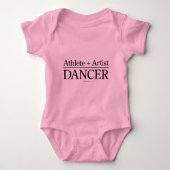 Body Athlète + Artiste = Danseuse Bébé Bodysuit (Devant)
