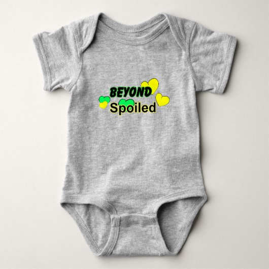Body Au-Delà Gâté Avec Coeurs Bébé Bodysuit (Devant)