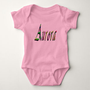 Body Aurora Girls Nom Logo, Bodysuit bébé