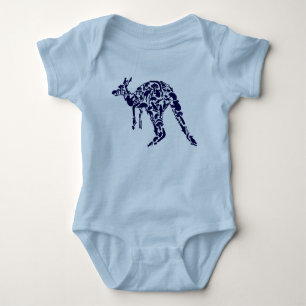Body Australie Terre Down Under Kangourou Animal Bleu