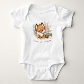 Body Automne automne mignon petit bébé Fox Baby Bodysui (Devant)