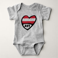 Autriche Code Pays Drapeau Coeur AUT