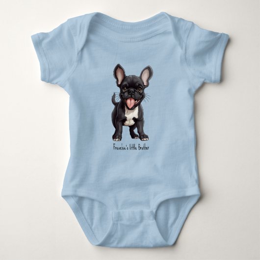 Body Avec texte personnalisé, chiot Frenchie (Devant)