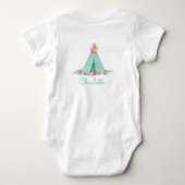 Body Aventure de TeePee Tribal Boho pour Bébé Fille (Dos)