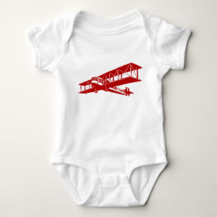 Body Avion vintage - Rouge rubis