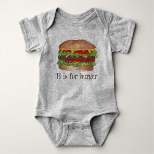 Body B est pour Burger Letter B Hamburger Cheeseburger